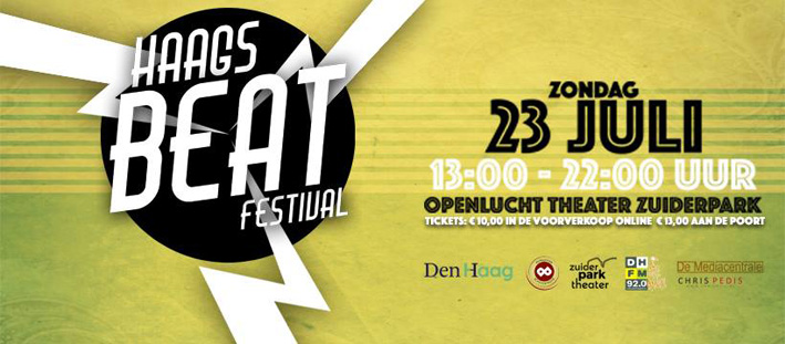 Haags Beat Festival 2017 op 23 juli in Zuiderparktheater