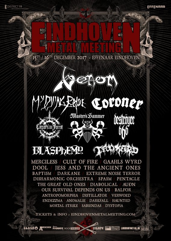 Eindhoven Metal Meeting 2017 compleet met Master’s Hammer