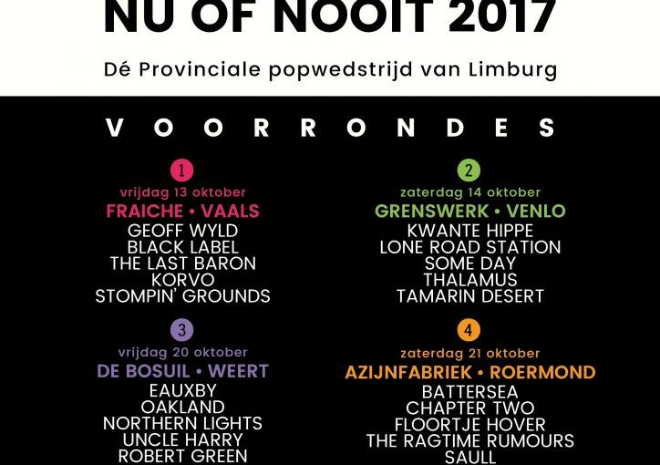 Vanavond om 20:00 uur Nu Of Nooit Radio #2