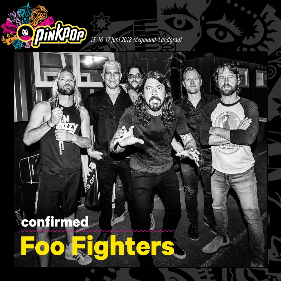 Foo Fighters eerste headliner Pinkpop 2018