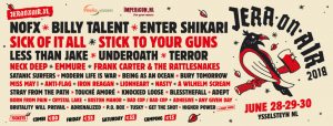 Billy Talent, Enter Shikari en nog tien nieuwe namen naar Jera On Air 2018