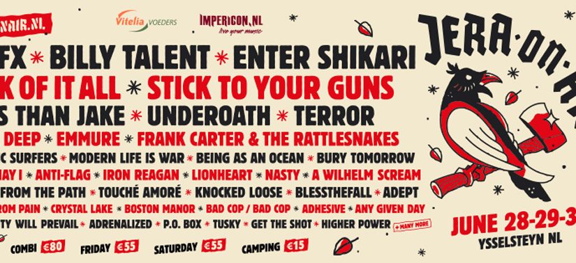 Billy Talent, Enter Shikari en nog tien nieuwe namen naar Jera On Air 2018