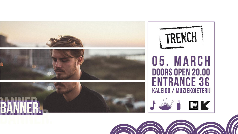 Banner. op 5 maart naar de Muziekgieterij te Maastricht