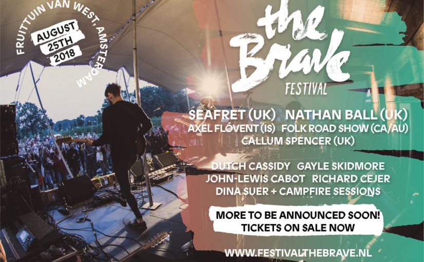 Eerste namen voor Festival The Brave 2018 in Amsterdam