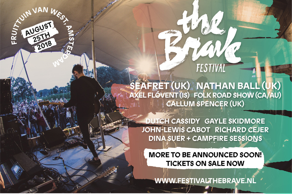 Eerste namen voor Festival The Brave 2018 in Amsterdam