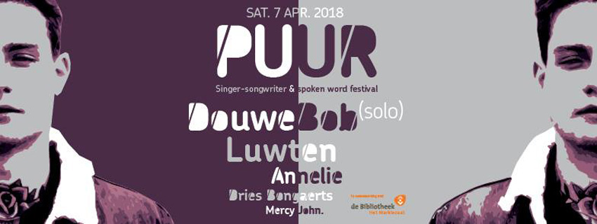 Tickets voor PUUR Festival op 7 april in Gebouw-T