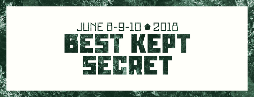 Blokkenschema Best Kept Secret Festival 2018 online