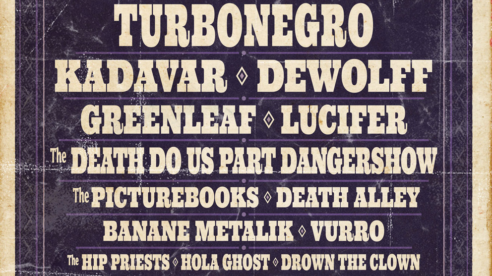 Nieuwe namen HELLDORADO #2 o.a. DeWolff, Drown the Clown en Lucifer