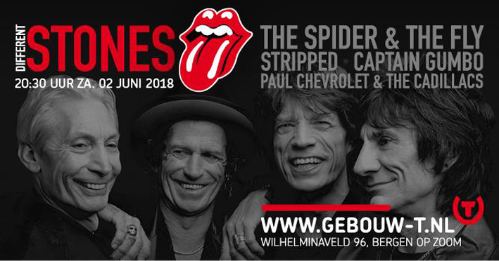 Different Stones op zaterdag 2 juni in Gebouw-T te Bergen op Zoom