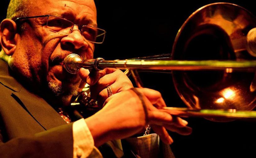 Fred Wesley op 18 mei in Podium Grounds te Rotterdam