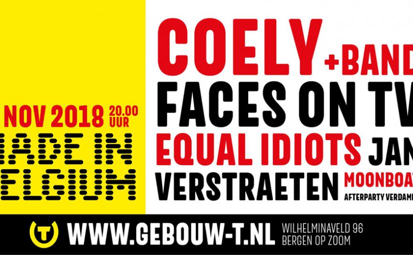 Tickets voor Made In Belgium met o.a. Equal Idiots, Faces On TV en Coely