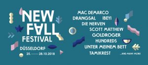Line-up New Fall Festival 2018 in Düsseldorf compleet