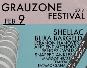 Eerste namen Grauzone Festival 2019 o.a. Shellac, Blixa Bargeld en Tempers
