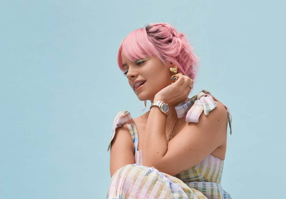 Britse electropopzangeres Lily Allen op 9 december in TivoliVredenburg