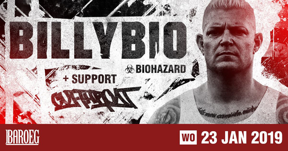 BillyBio (Biohazard) + Cutthroat LA naar Baroeg en Q-Factory