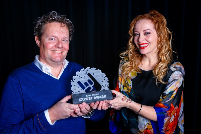 ZANGERES ANNEKE VAN GIERSBERGEN (NL) ONDERSCHEIDEN MET BUMA ROCKS! EXPORT AWARD 2019