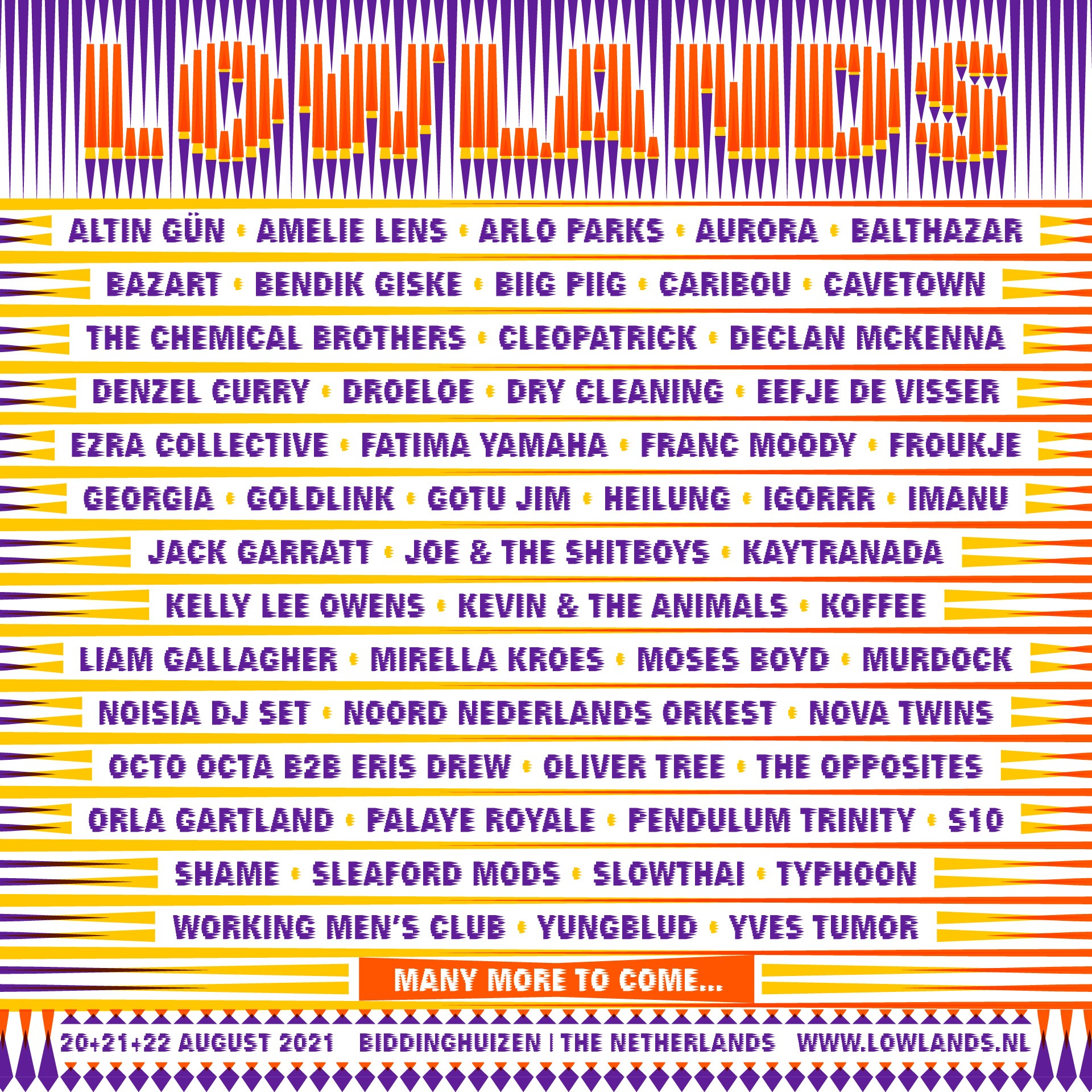Eerste bevestigingen voor Lowlands 2021 (onder voorbehoud)
