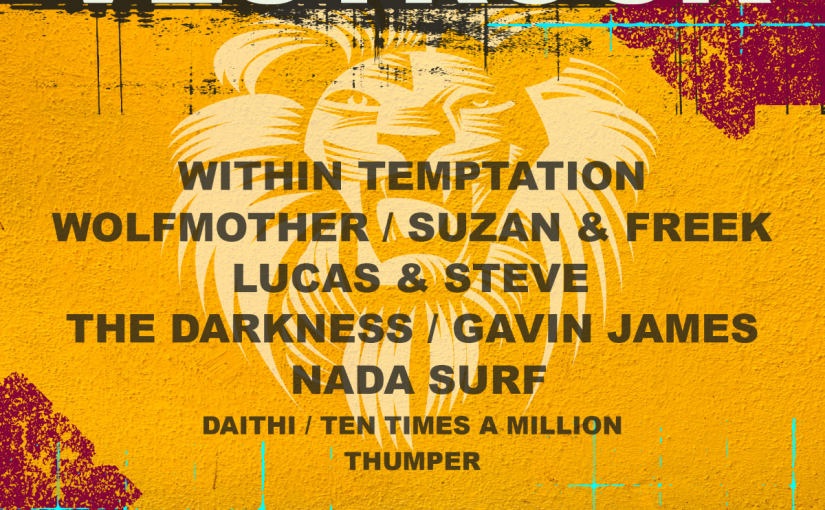 Eerste namen VESTROCK 2022, o.a. Within Temptation, Wolfmother, Nada Surf, The Darkness