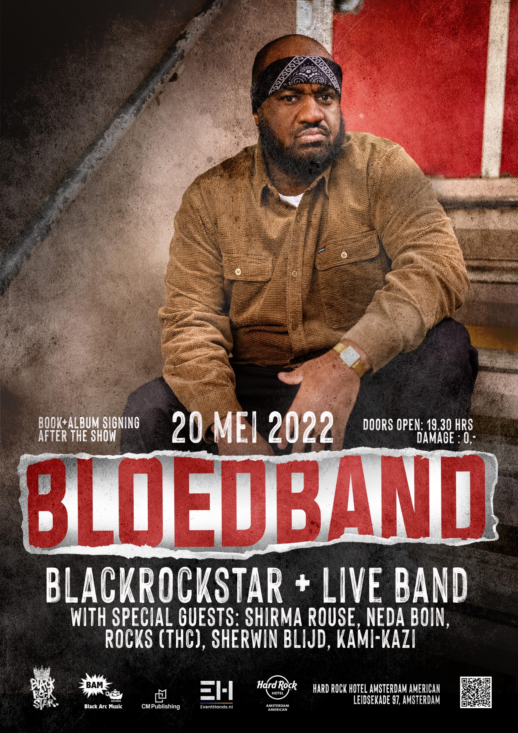 Rivelino “Blackrockstar” Rigters released soundtrack album BLOEDBAND!