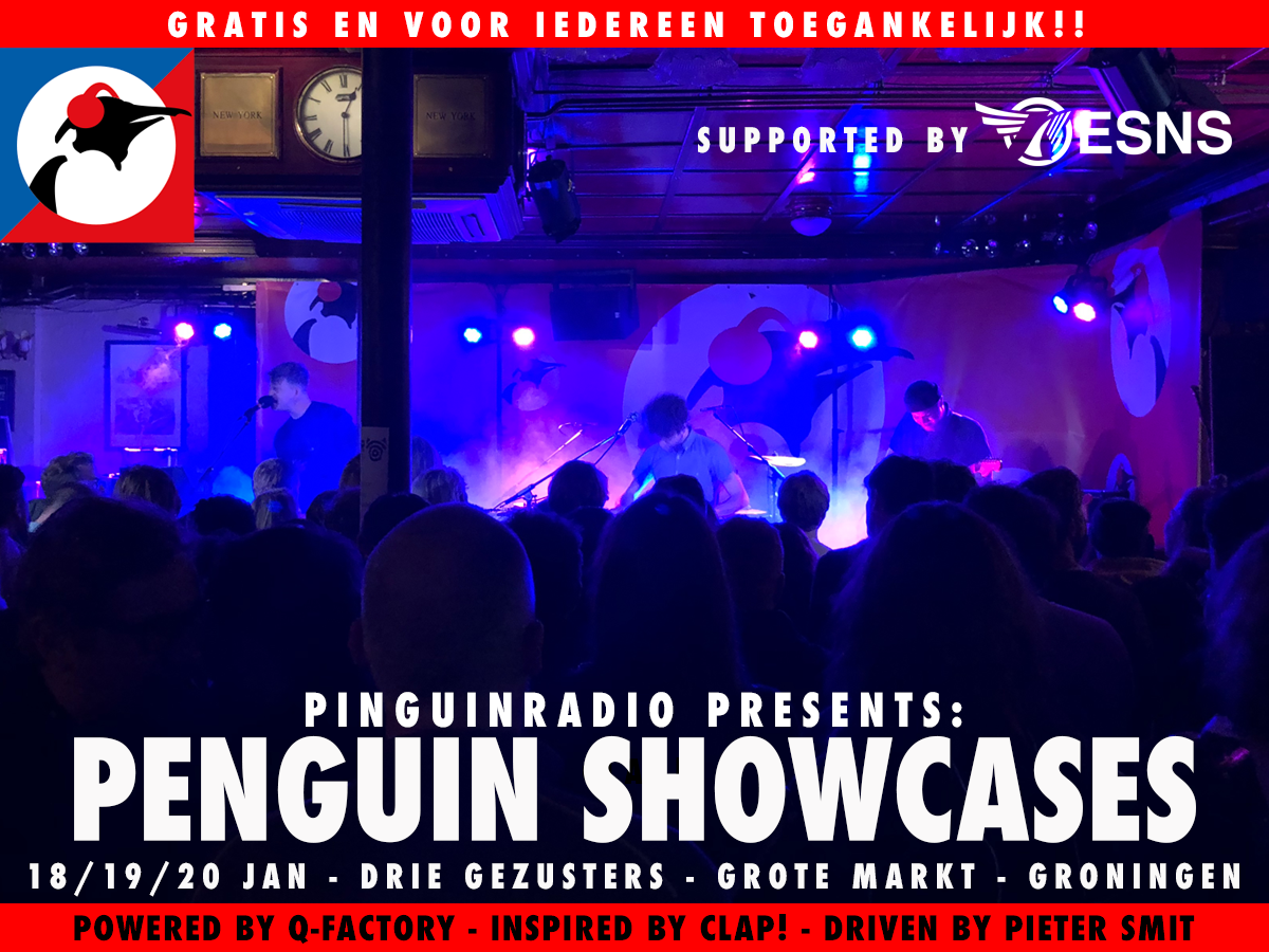 Penguin Showcases 2023! Tijdens ESNS op de Grote Markt in Groningen