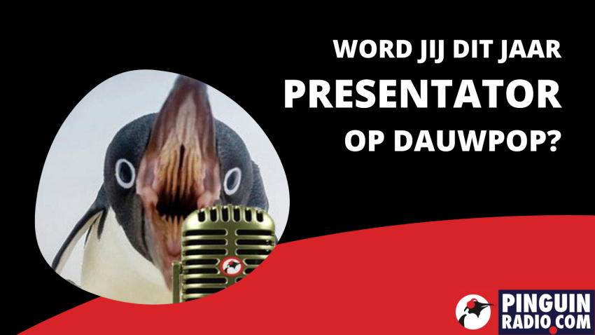 Word onze presentator op Dauwpop 🎤
