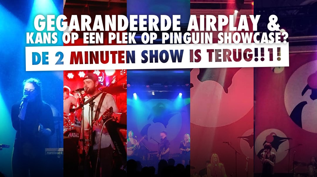 Zondagavond om 22:00 uur de 2 Minuten Show!