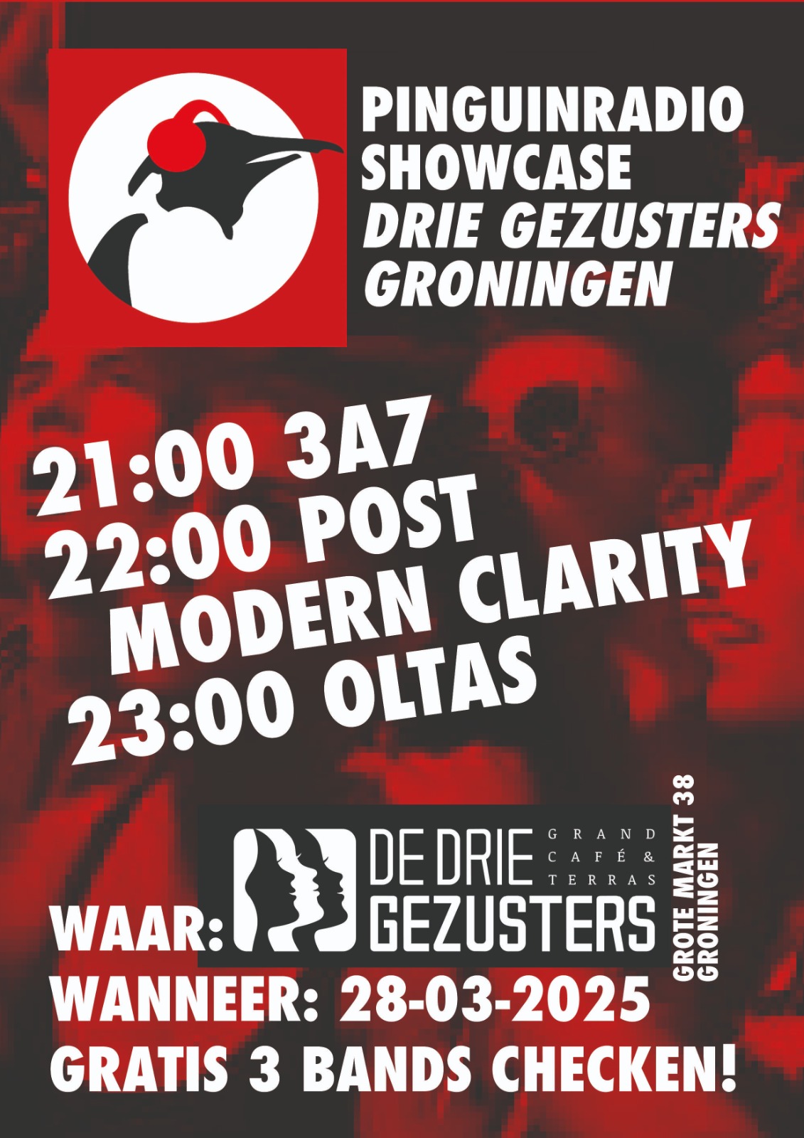 Vrijdag Pinguin Radio Showcase in Groningen