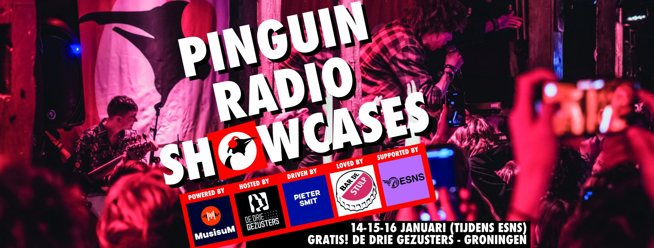 Pinguin Radio Showcases 2026: drie dagen vol ontdekkingen tijdens ESNS