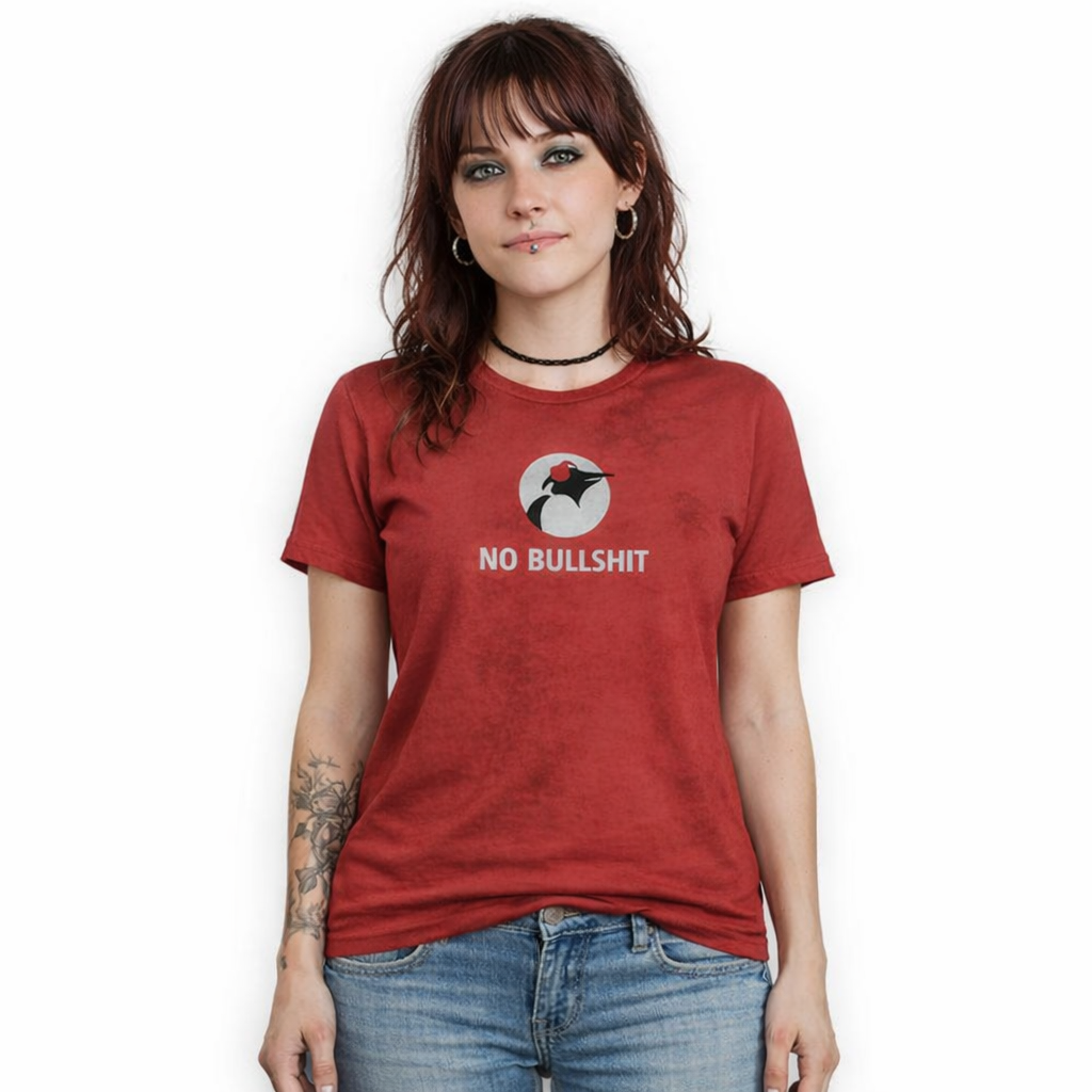 Extra vrouwen Pinguin Radio t-shirt op Internationale Vrouwendag