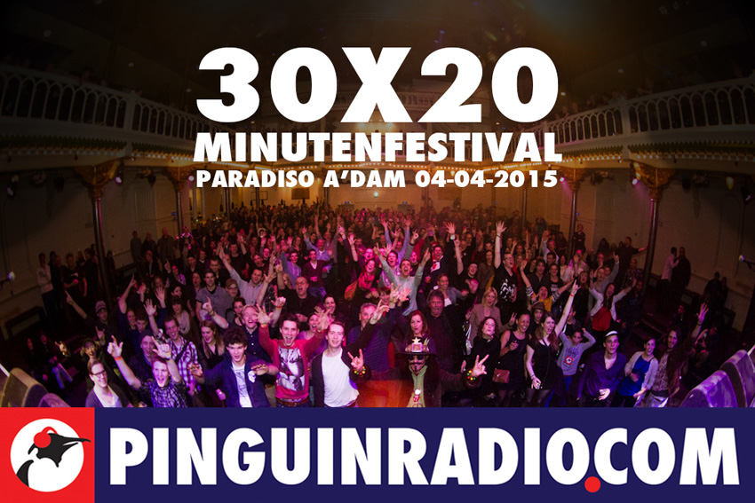 De line up van het 30x20minutenfestival is bekend!