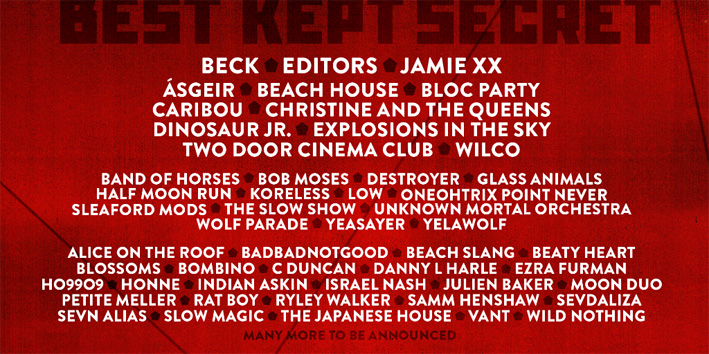 32 Nieuwe namen voor Best Kept Secret 2016
