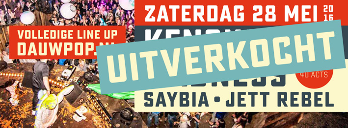 Win de allerlaatste Dauwpop 2016 tickets