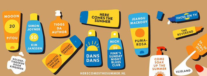 Start kaartverkoop en eerste namen Here Comes The Summer 2017