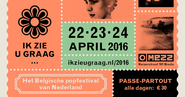 De line-up voor Ik Zie U Graag April 2016 is compleet!