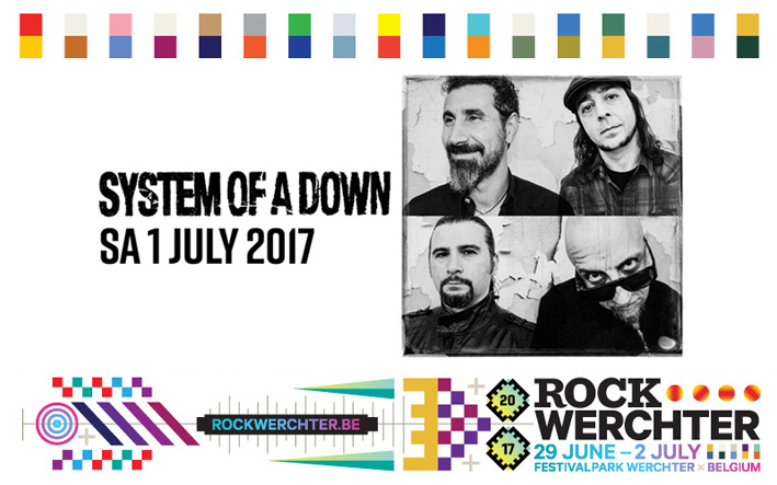 System of A Down naar Rock Werchter 2017