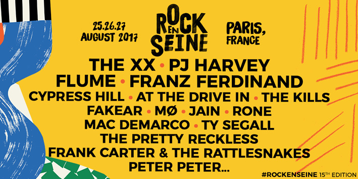 The xx, PJ Harvey, Flume, Franz Ferdinand naar Rock en Seine 2017