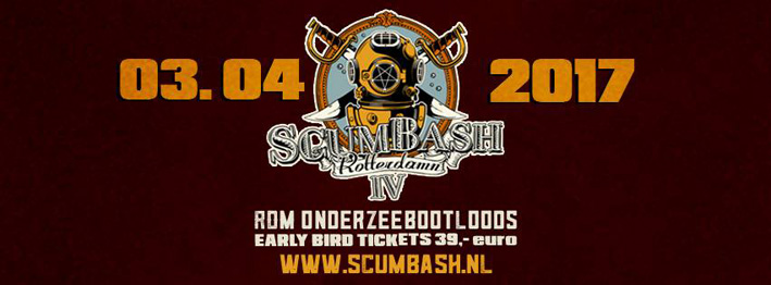 ScumBash #4 op 4 maart 2017 in RDM Onderzeebootloods Rotterdam