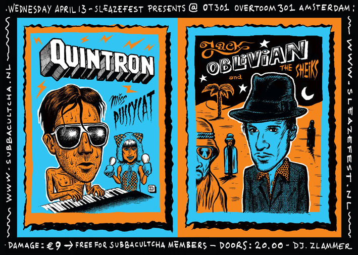 Sleazefest presents Mr. Quintron en Jack Oblivian in OT301